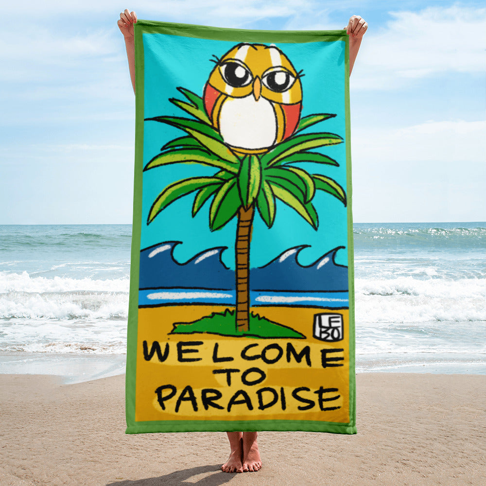 Welcome to Paradise - Lebo Beach Towel
